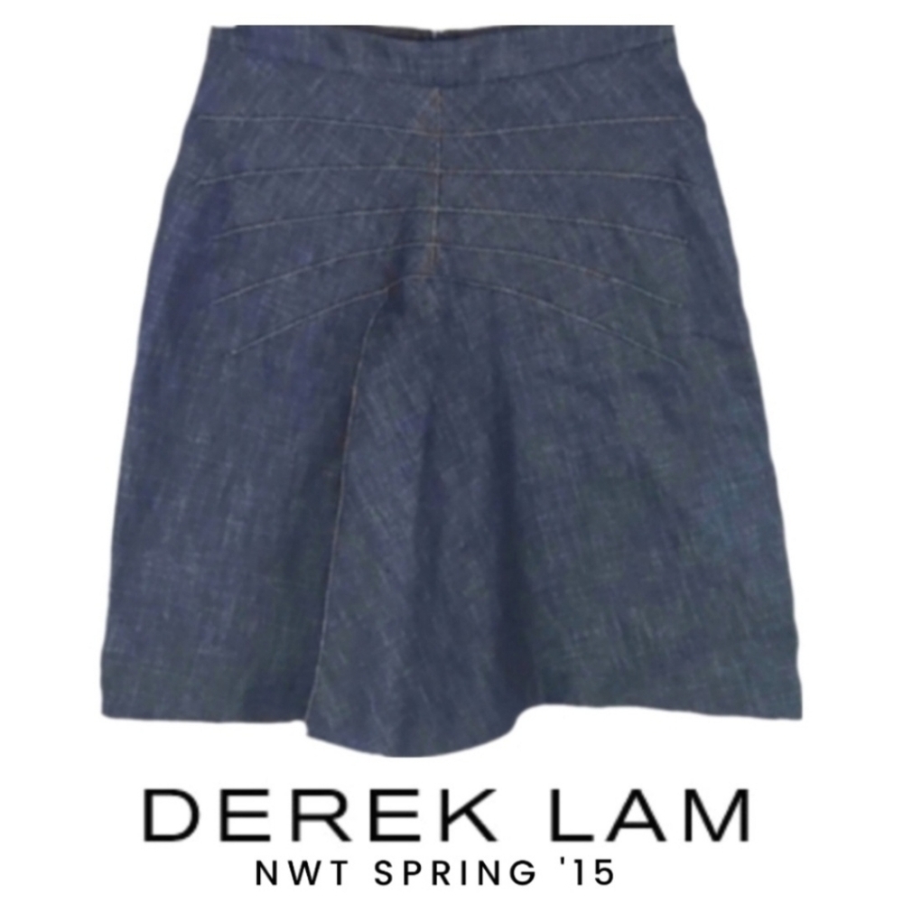 Derek Lam Designer Denim A-Line Women's Blue Jean City Skirt, Size XXS